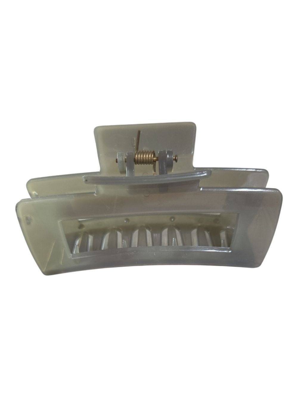 Matte Taupe Rectangular Hair Claw Clip - Picture 2 of 6